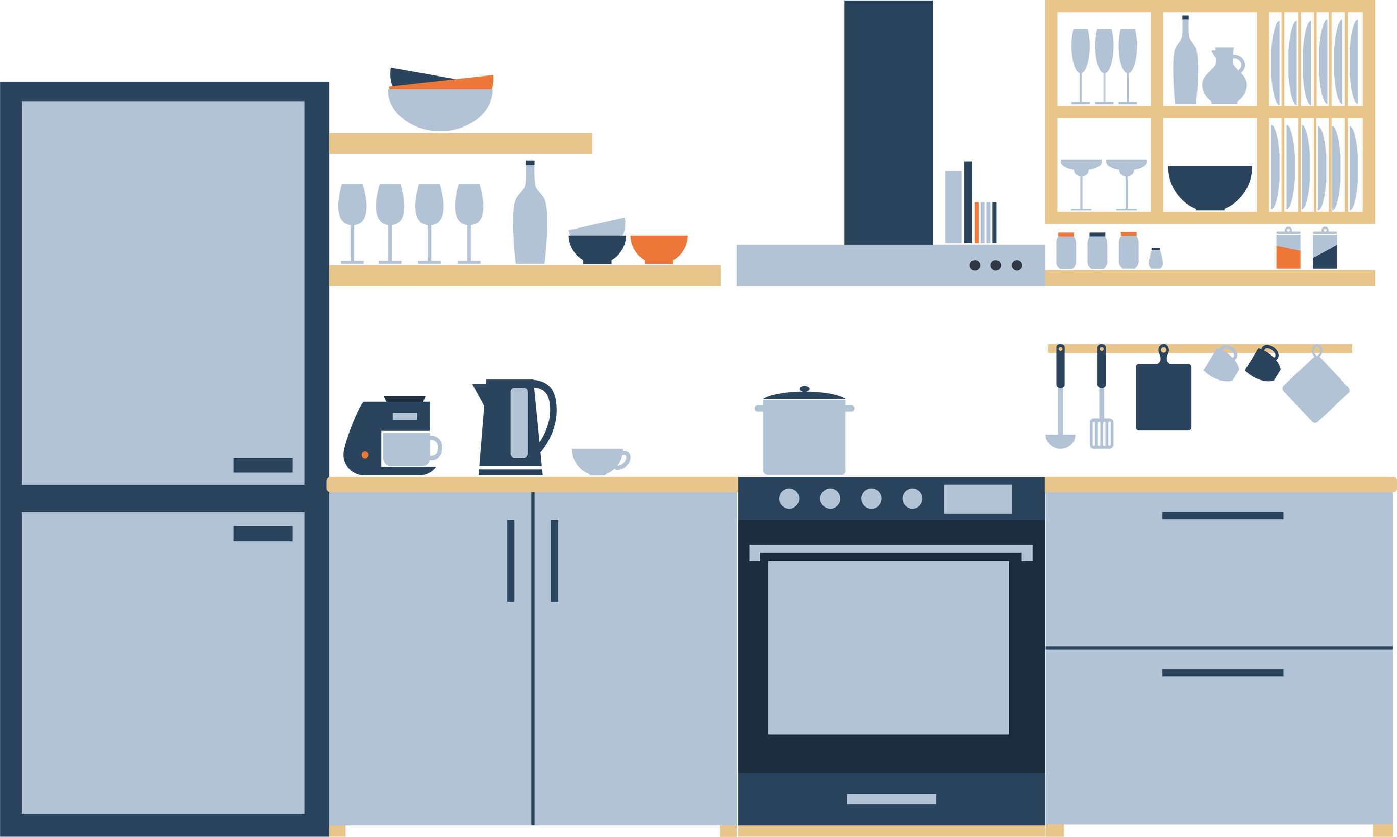 Modern Kitchen Illustration