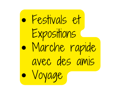 Festivals et Expositions Marche rapide avec des amis Voyage