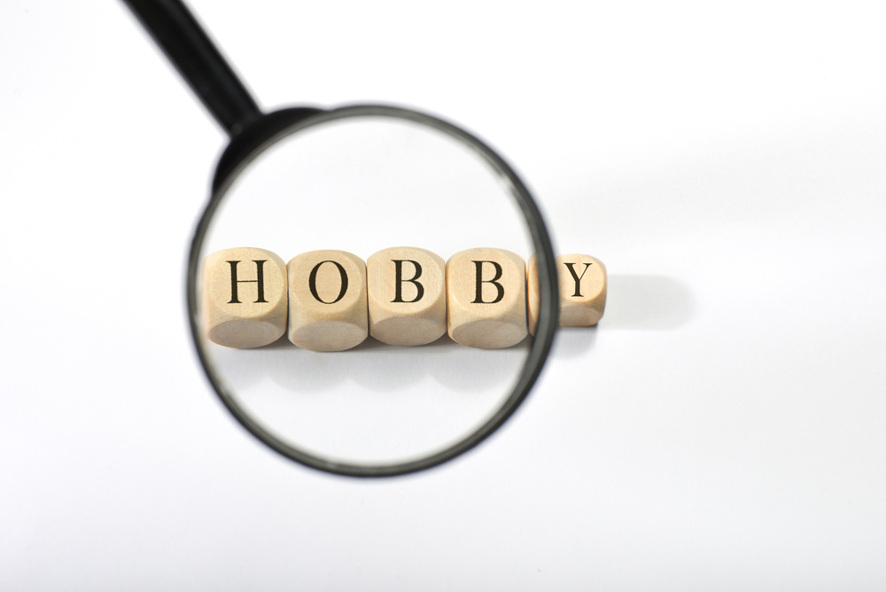 Hobby word on wooden cubes. Hobby concept